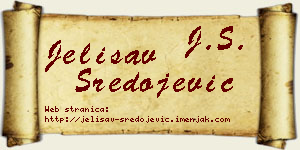 Jelisav Sredojević vizit kartica